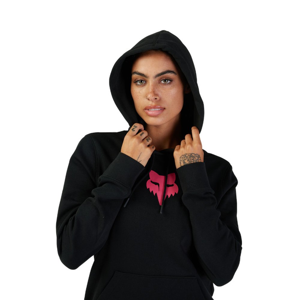 FOX W FOX HEAD FLEECE PO Hoodie für Frauen Schwarz/Pink