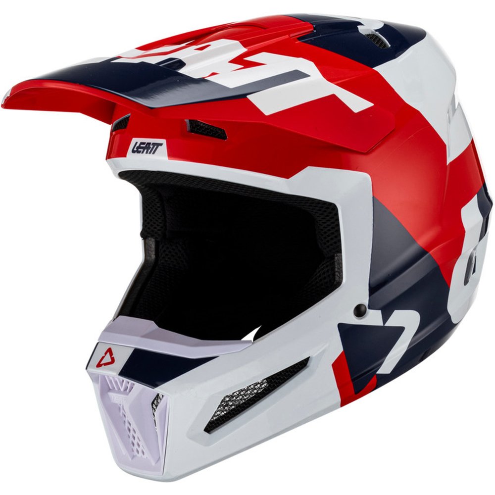 LEATT 7.5 Royal 23 Motocross Helm rot blau