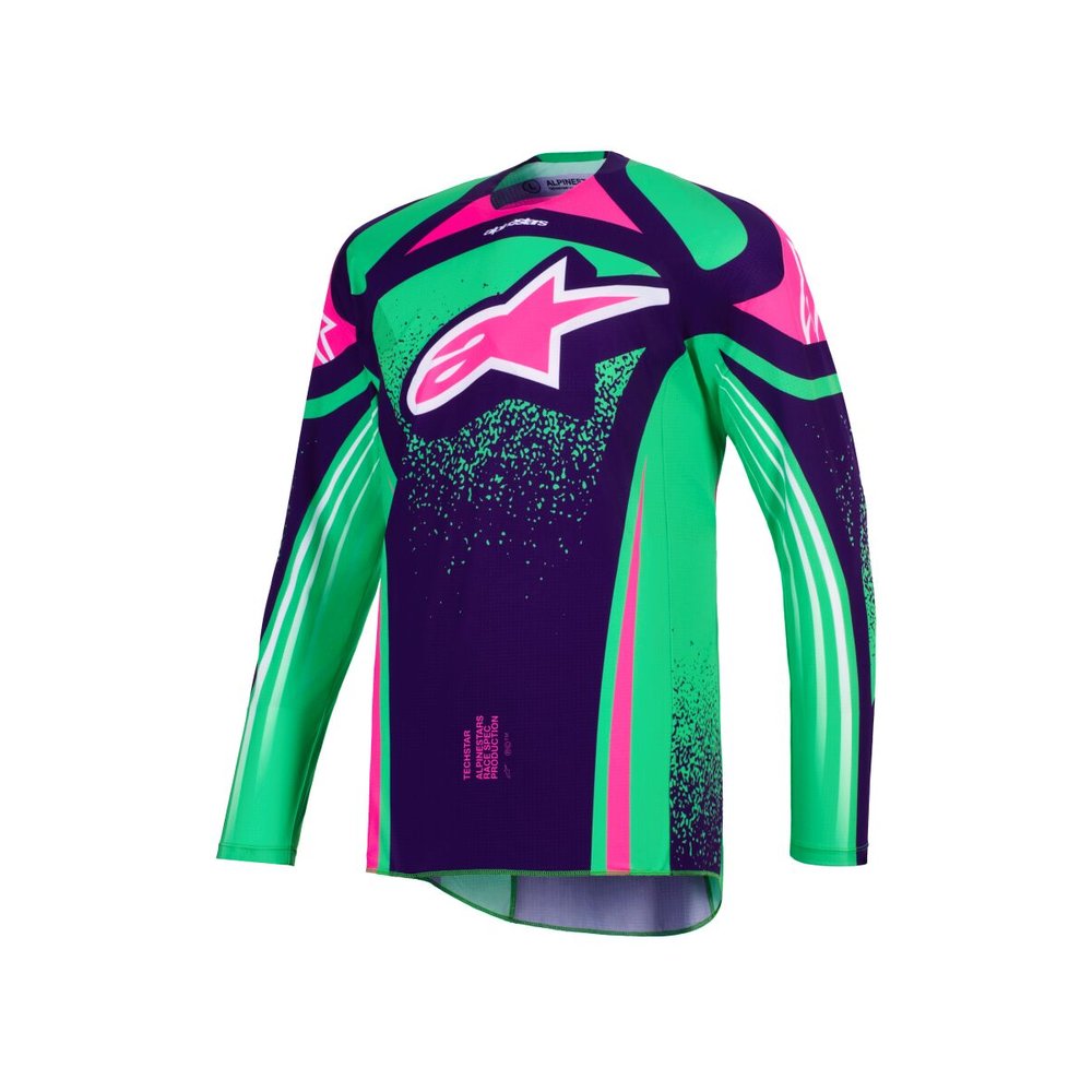 ALPINESTARS Techstar Nomur Jersey lila/grün/pink