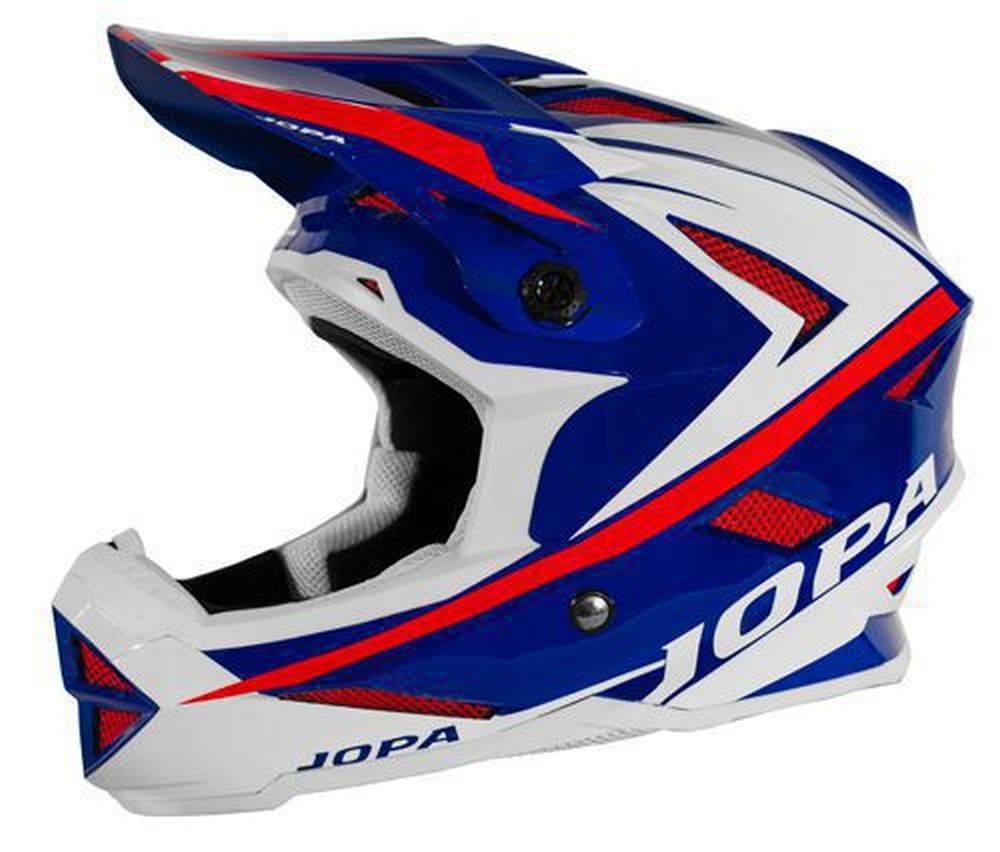 JOPA Flash MTB Helm blau weiss rot