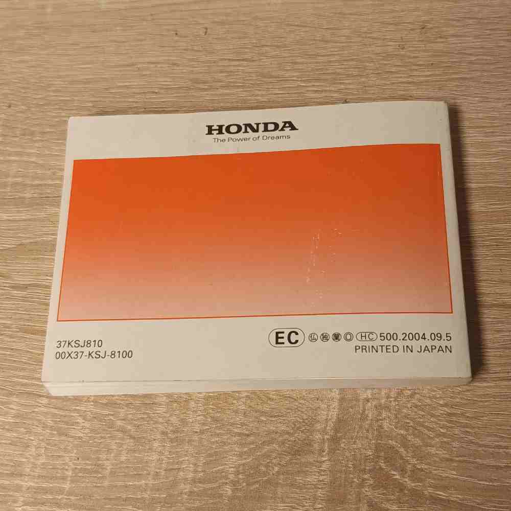 HONDA CRF100F 2005 37KSJ810 00X37-KSJ-8100 Motorrad-Handbuch gebraucht