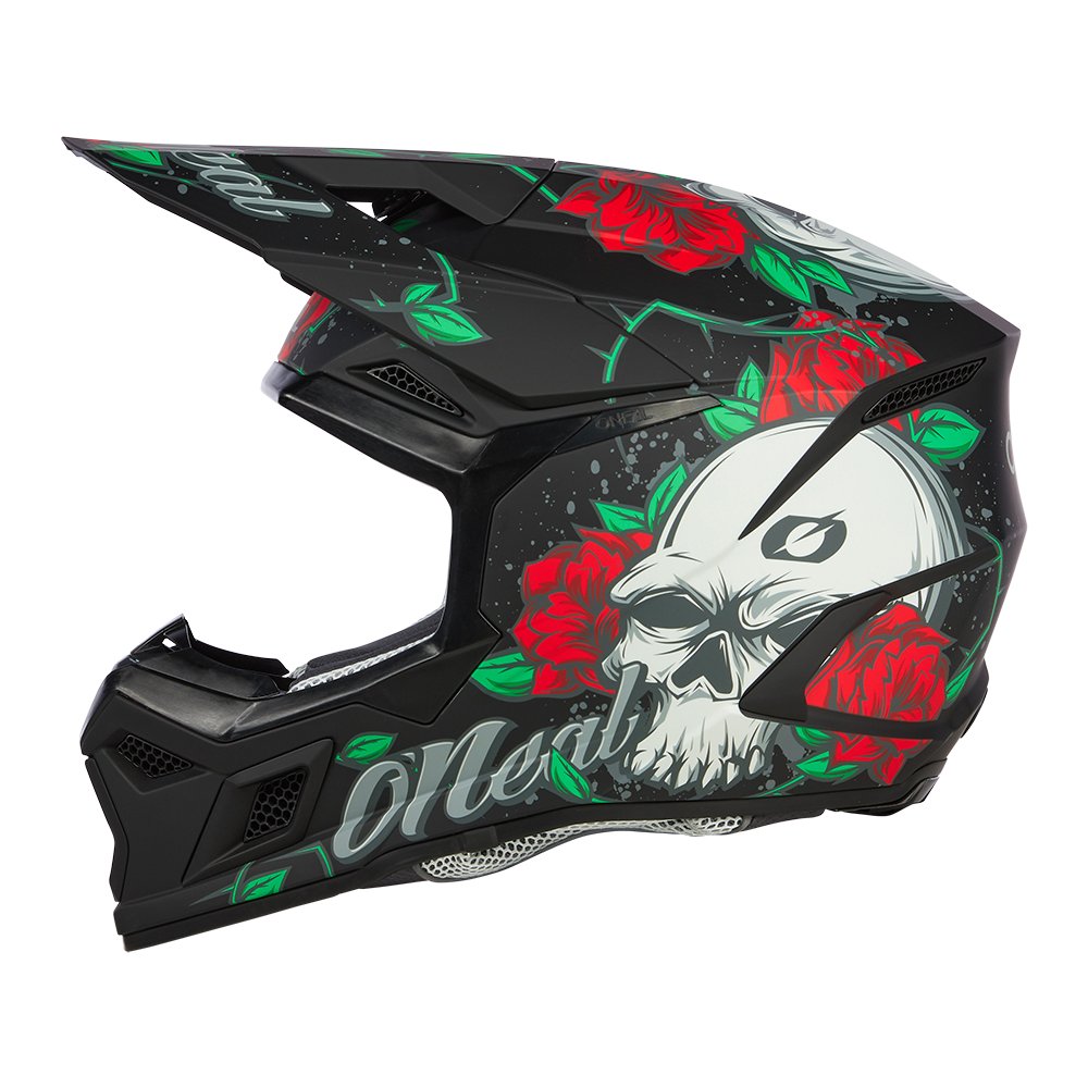 ONEAL 3SRS Melancia Motocross Helm schwarz multi