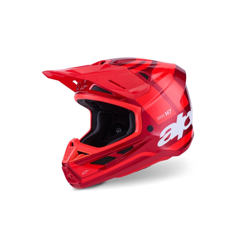 ALPINESTARS Supertech M7 Core Motocross Helm rot-glossy