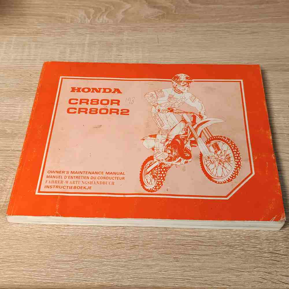 HONDA CR80R/CR80R2 1998 66GBF650 00X66-GBF-6500 Motorrad-Handbuch gebraucht