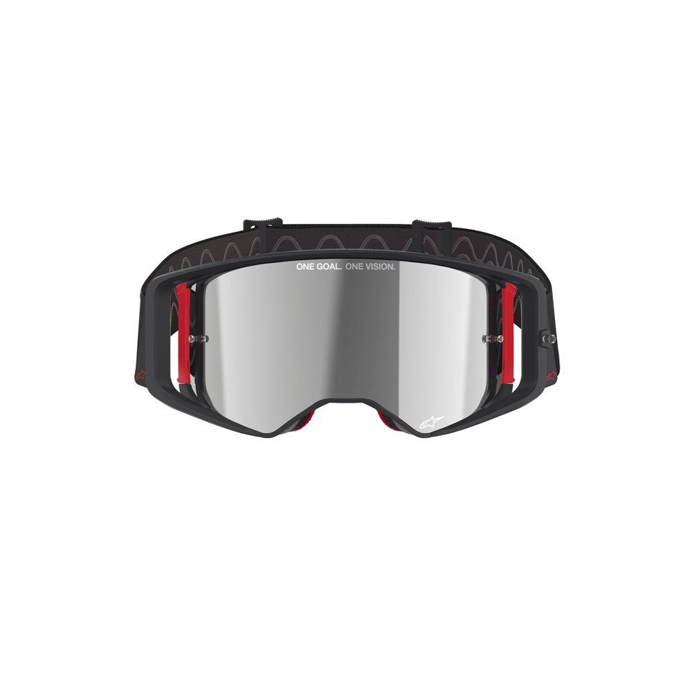 ALPINESTARS Supertech Corp Absolute Vision Brille schwarz rot rot verspiegelt