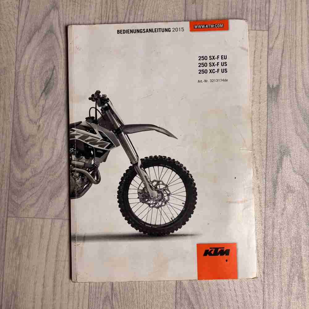 KTM 250 SX-F 2015 3213174DE Motorrad-Handbuch gebraucht