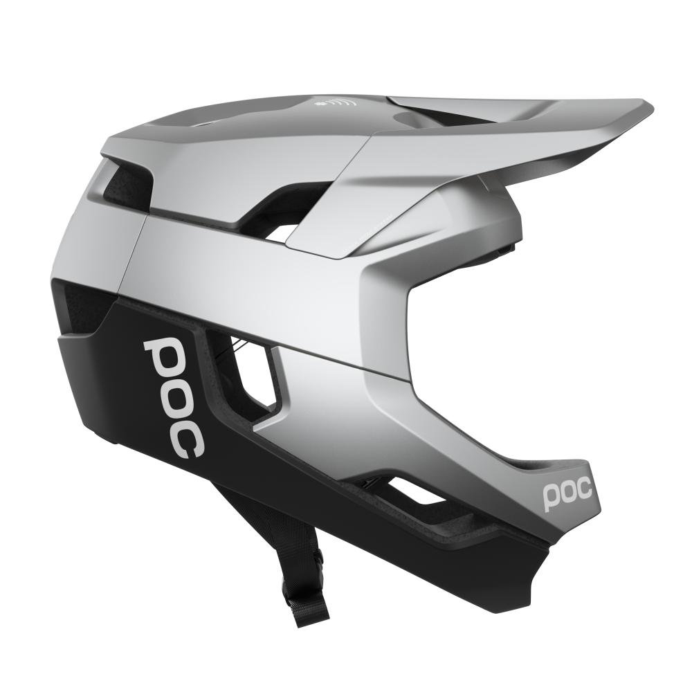 POC Otocon Race Mips MTB Helm argentite silber/uranium schwarz matt