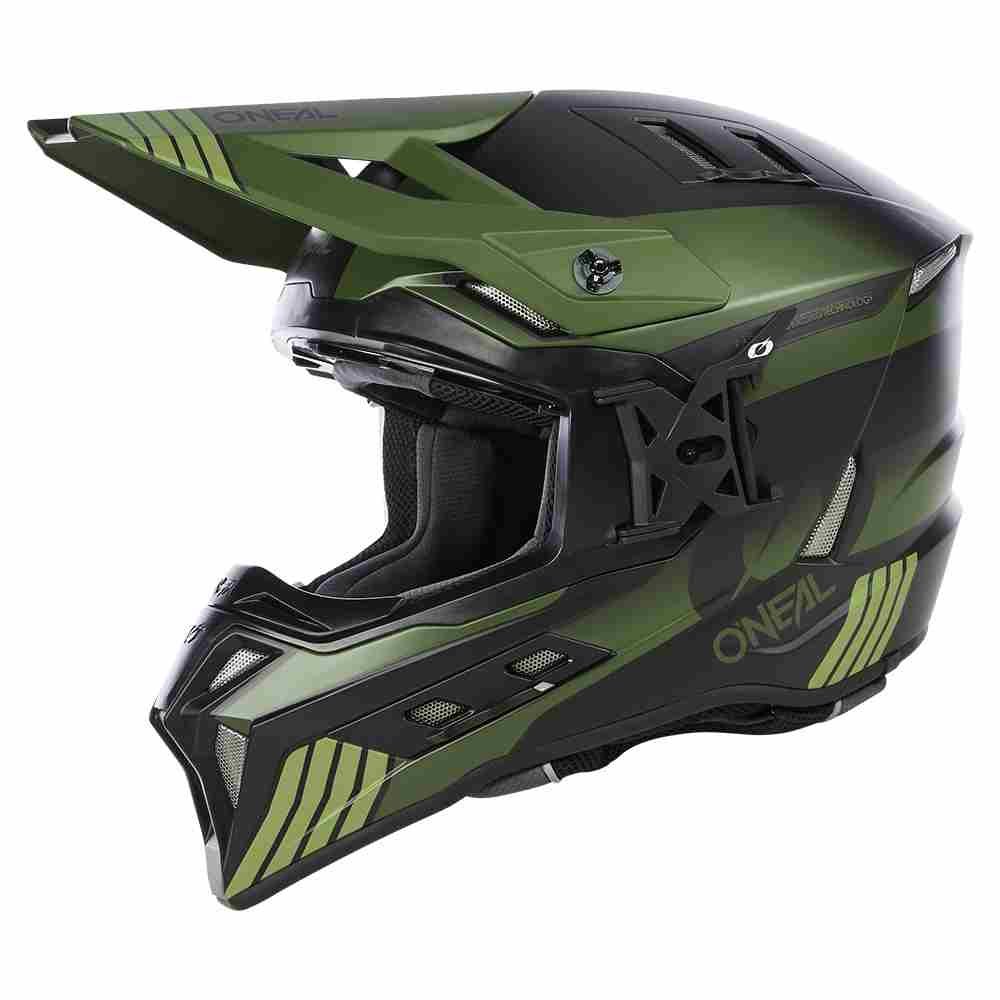 ONEAL EX-SRS Hitch Motocross Helm schwarz olive