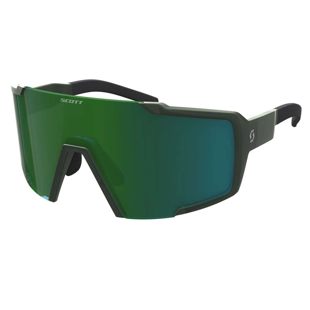 SCOTT Shield Compact Sonnenbrille kaki grün verspiegelt
