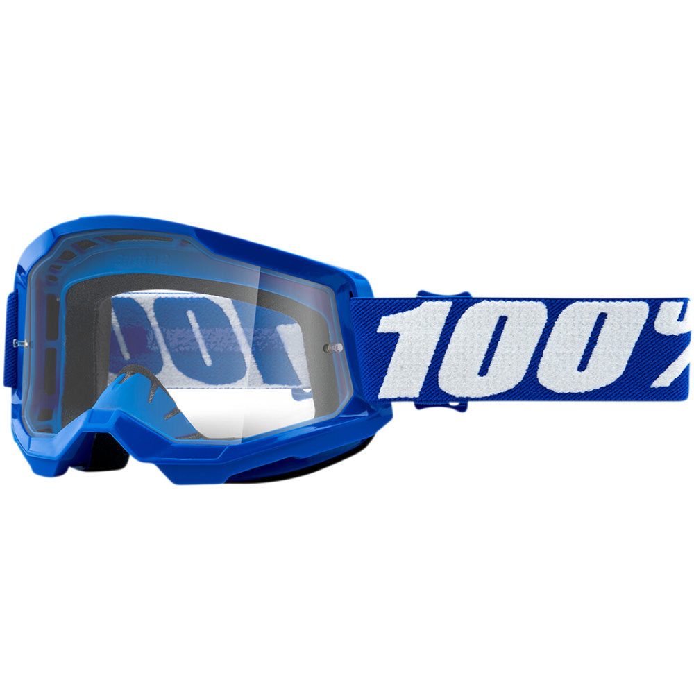 100% Strata 2 MX MTB Brille blau klar