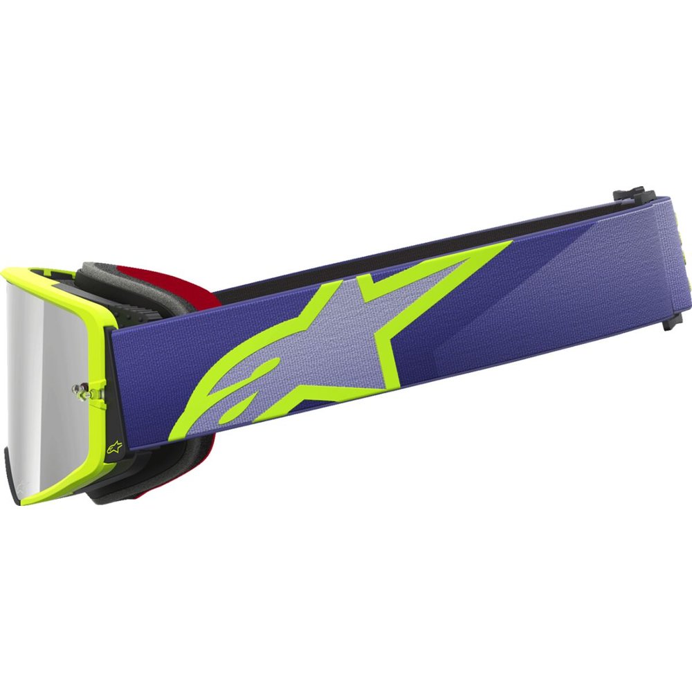 ALPINESTARS Supertech Corp Brille lila/gelb verspiegelt-silber