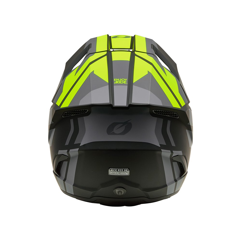 ONEAL 3SRS Motocross Helm Ride schwarz/grau/neon gelb