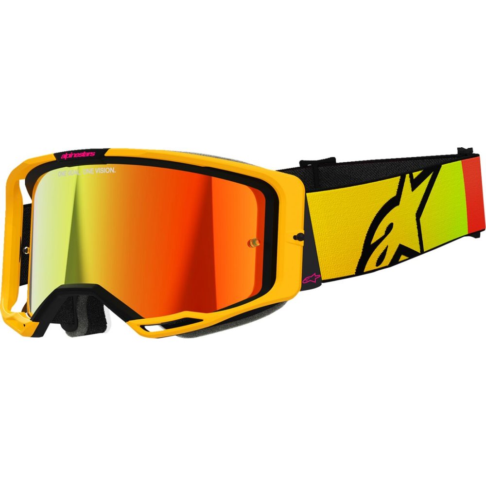 ALPINESTARS Vision 8 Corp Brille gelb/pink rot verspiegelt