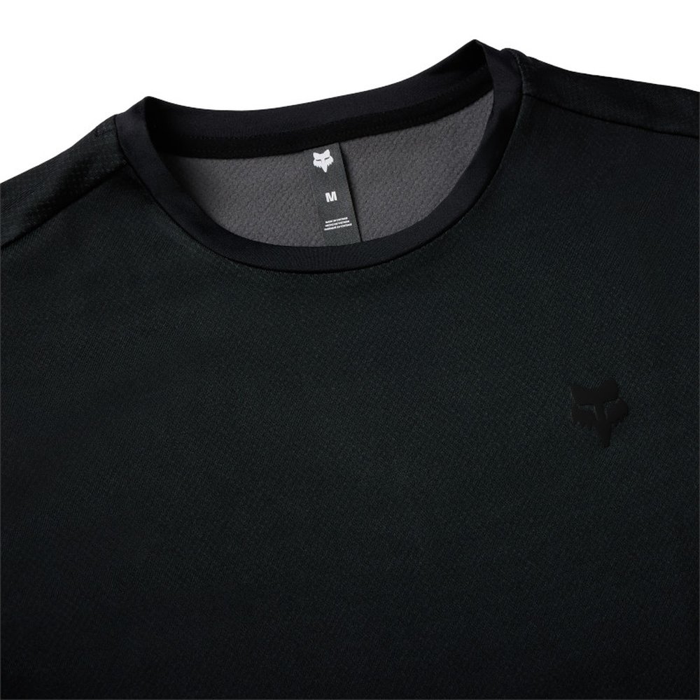 FOX TECBASE FIRE LS SHIRT Schwarz