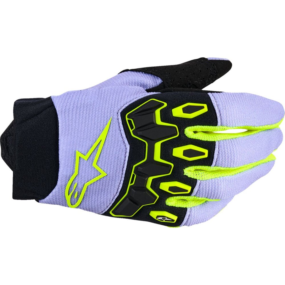 ALPINESTARS Full Bore V2 Youth Kinder Handschuhe lila/gelb