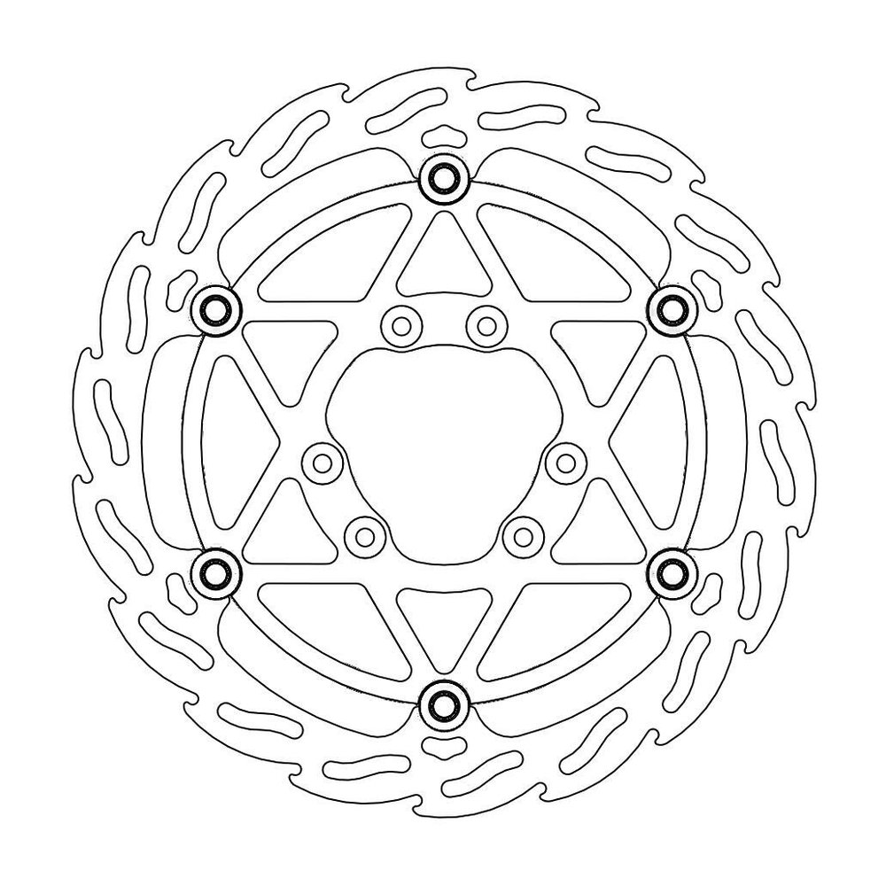 MOTO-MASTER Bremsscheibe Flame vorne
