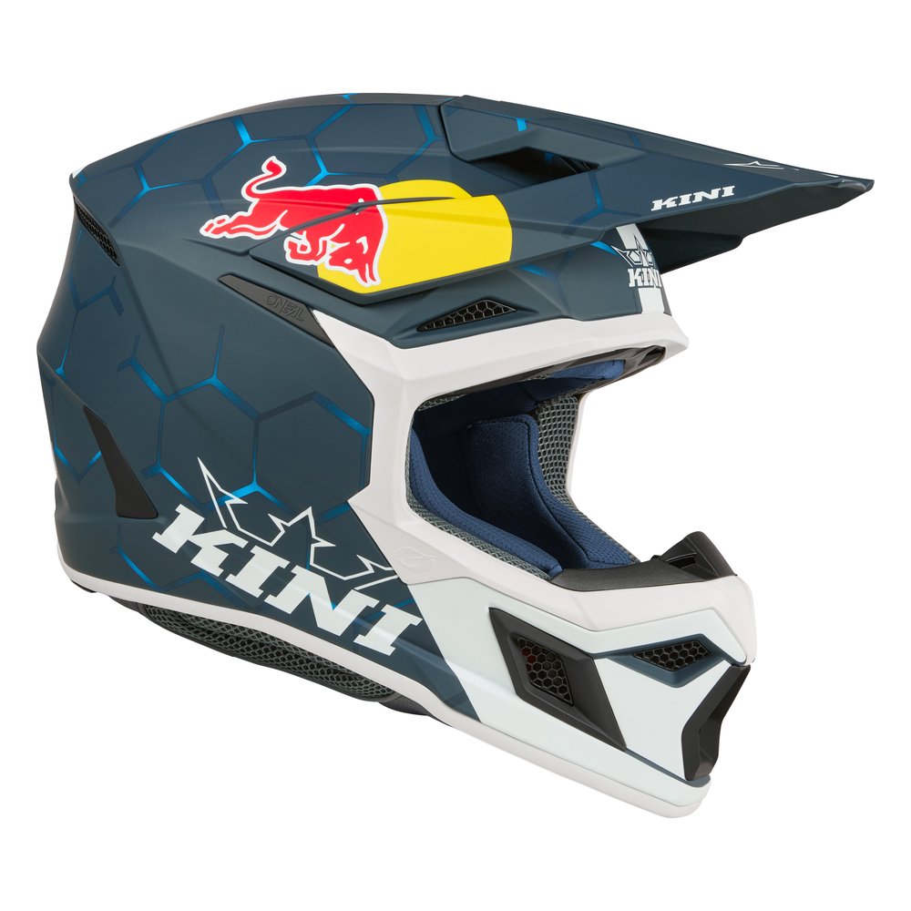 KINI RED BULL MX3 Youth 1.0 Kinder Motocross Helm blau/weiss