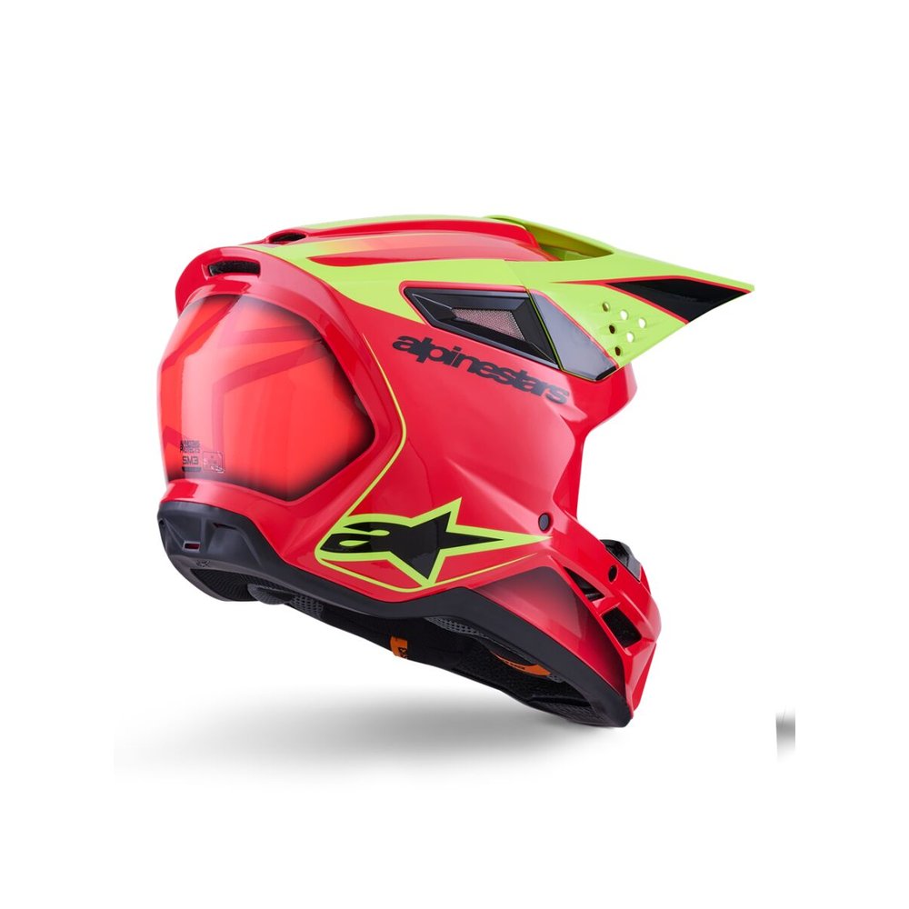 ALPINESTARS Supertech M3 Fray Motocross Helm rot/gelb/schwarz