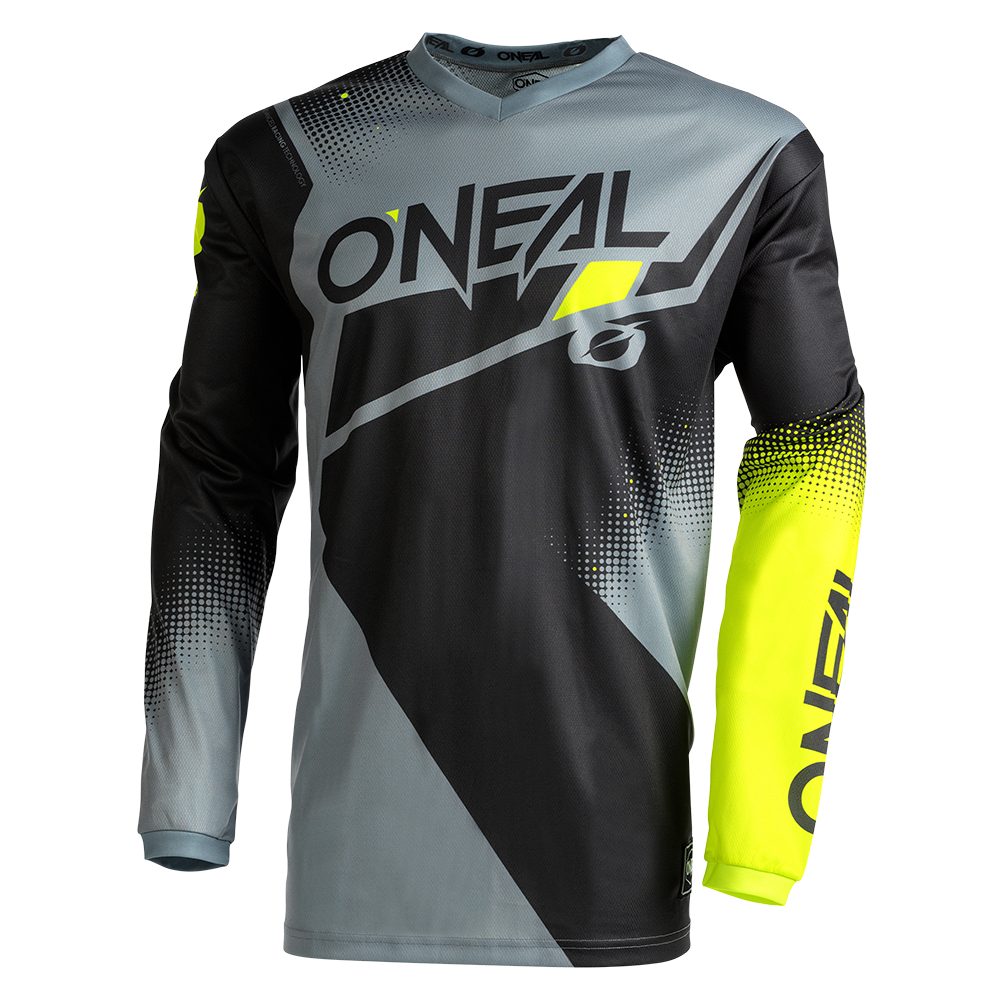 ONEAL Element Racewear V.22 MX Jersey schwarz grau gelb