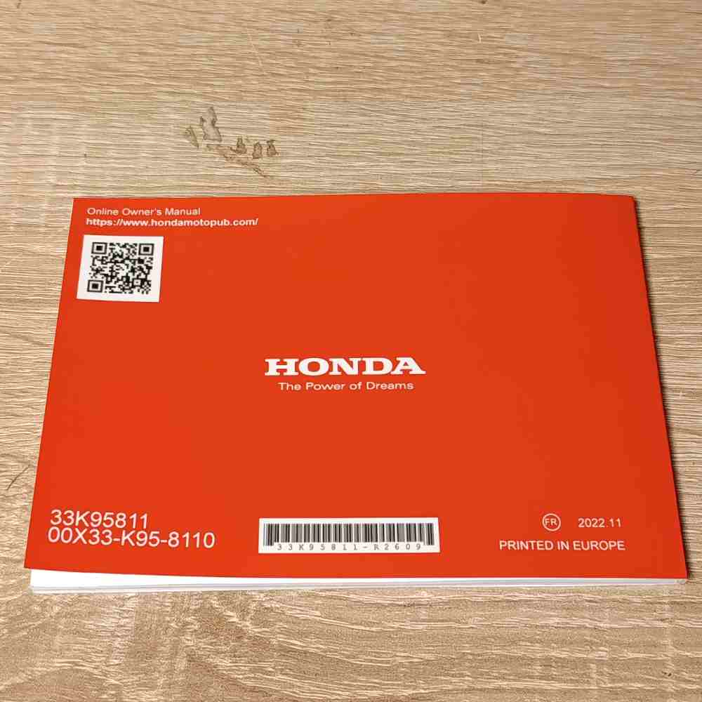 HONDA CRF250R/RX 2023 33K95811 00X33-K95-8110 Motorrad-Handbuch gebraucht