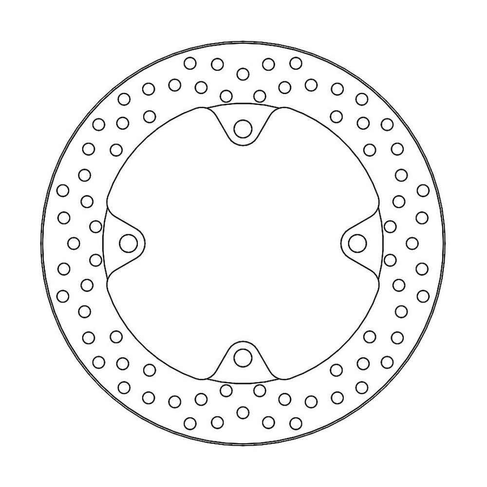 MOTO-MASTER Bremsscheibe Halo hinten