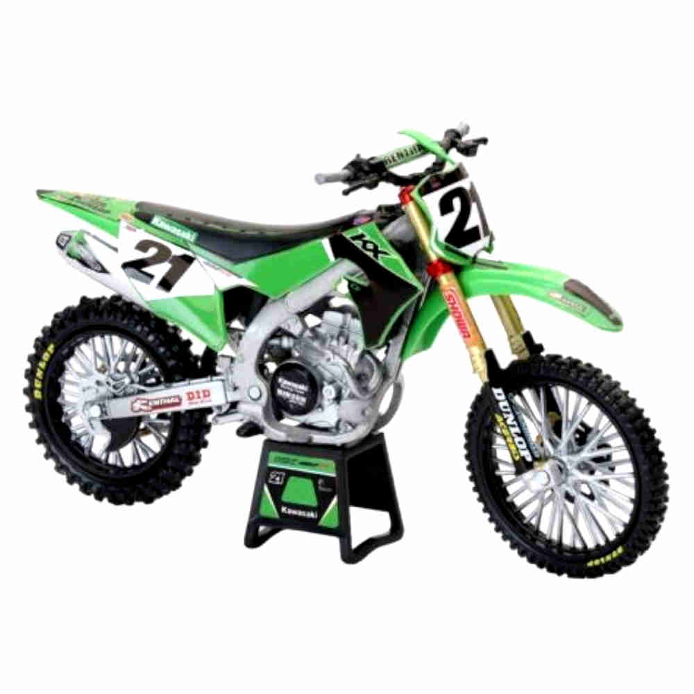NEWRAY Kawasaki KX 450SR Jason Anderson Motocross Modell Maßstab: 1:12 NEWRAY Kawasaki KX 450SR Jason Anderson Motocross Modell Maßstab: 1:12