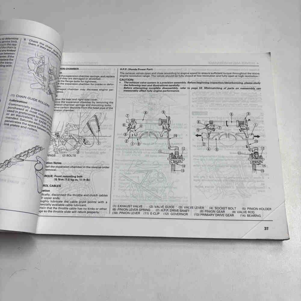 HONDA CR 125 R 1993 67KZ4620 00X67-KZ4-6200 Motorrad-Handbuch gebraucht