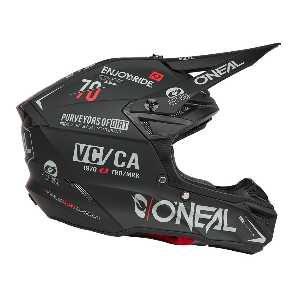 ONEAL 5SRS Polyacrylite Helm Brand schwarz/grau