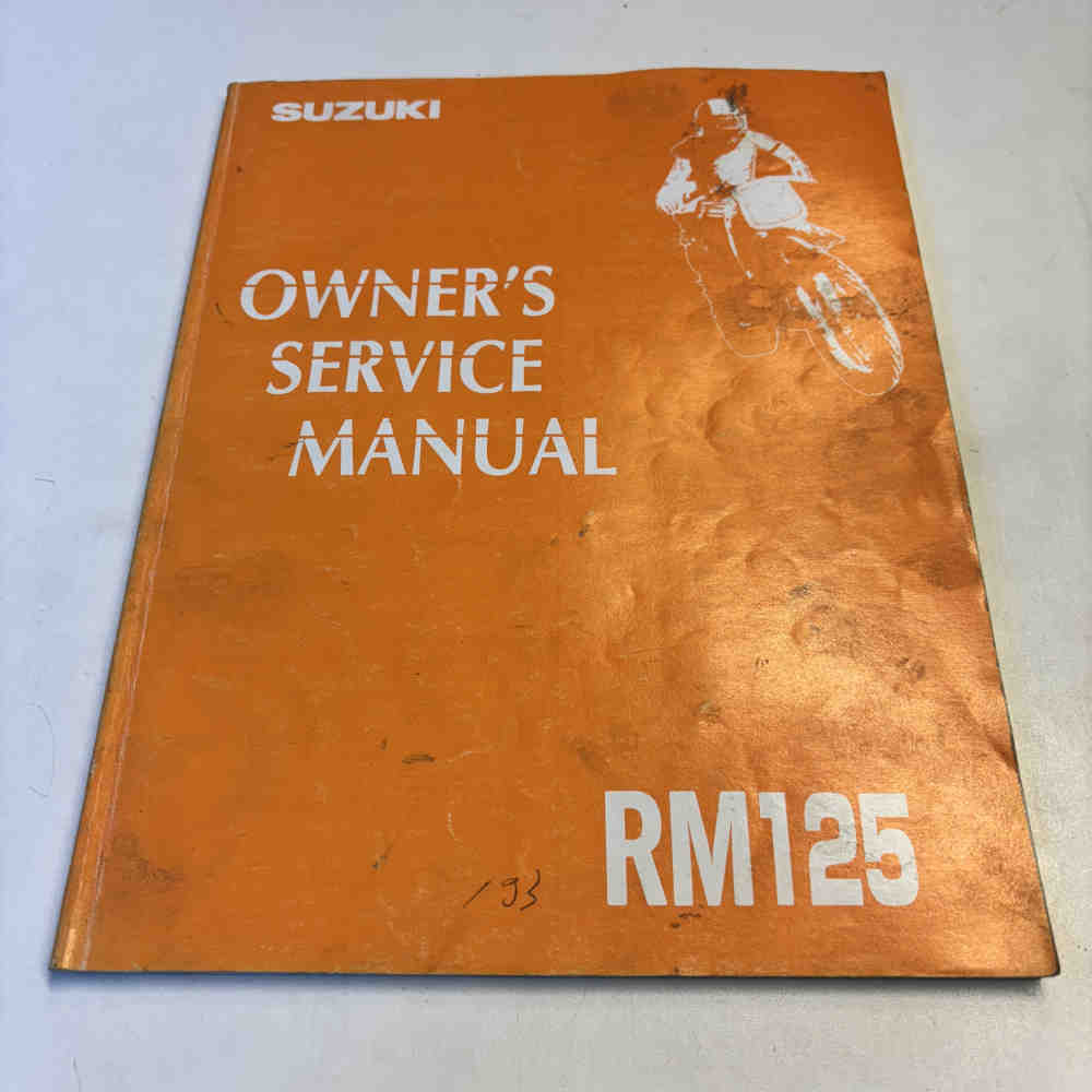 SUZUKI RM 125 1993 99011-43D51-01A Motorrad-Handbuch gebraucht