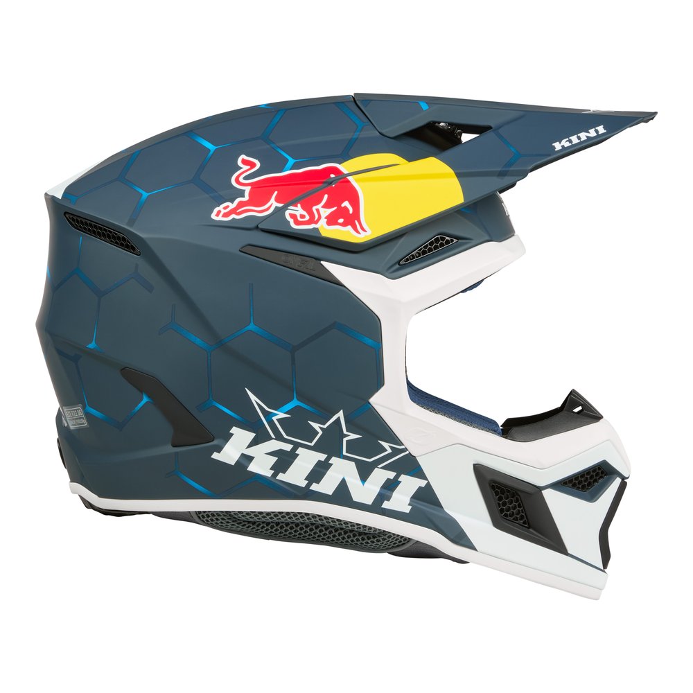 KINI RED BULL MX3 Youth 1.0 Kinder Motocross Helm blau/weiss